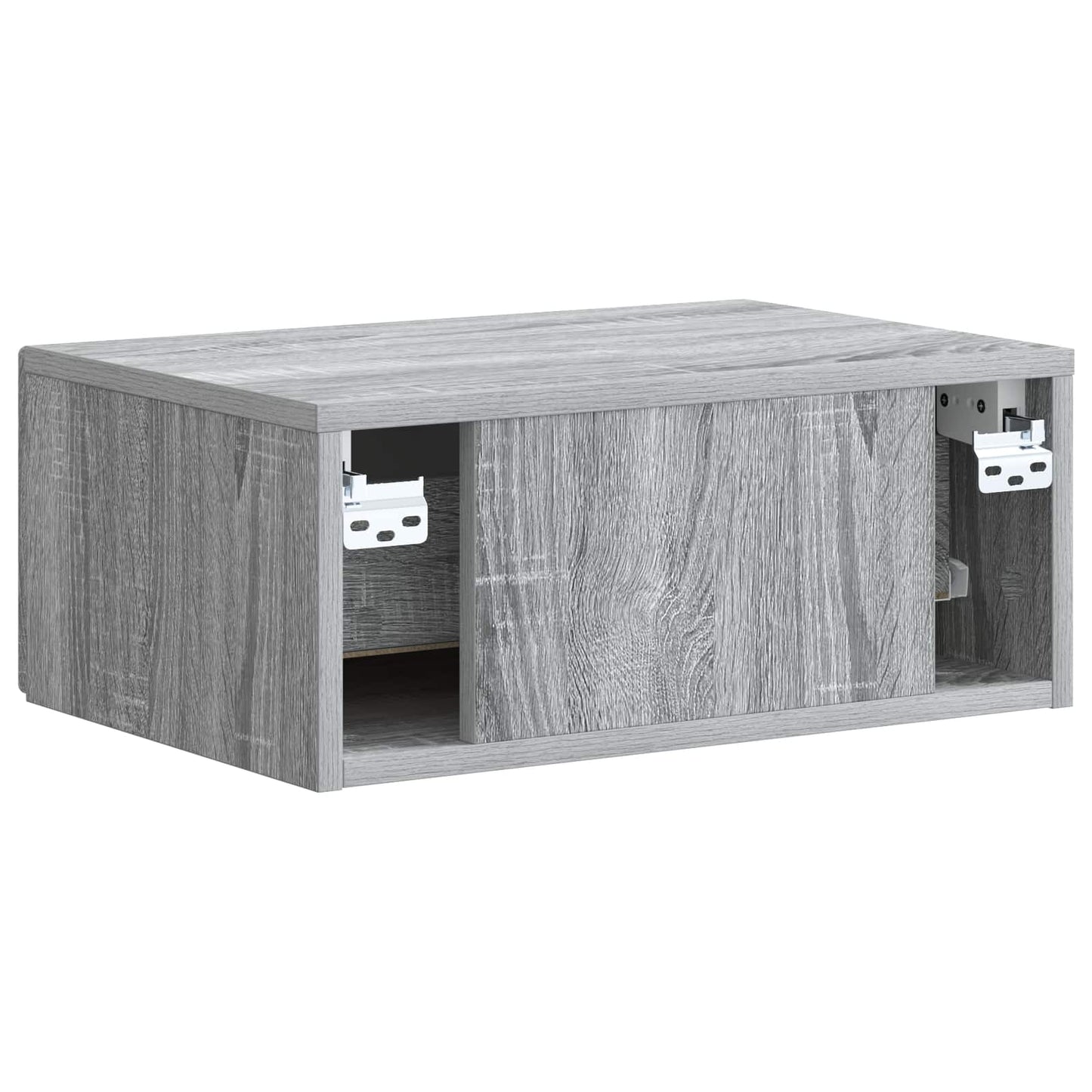 Wall-Mounted Bedside Cabinet 2 pcs Grey Sonoma Engineered Wood
