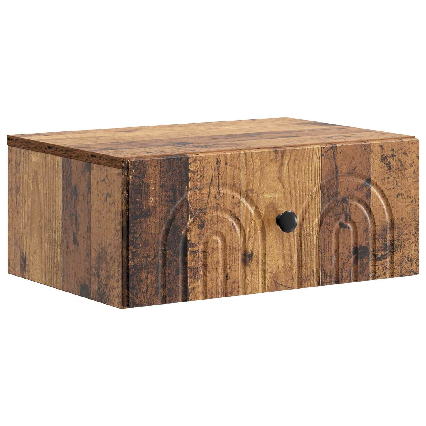Wall-Mounted Bedside Cabinet 2 pcs Old Wood 49 x 34.5 x 20 cm