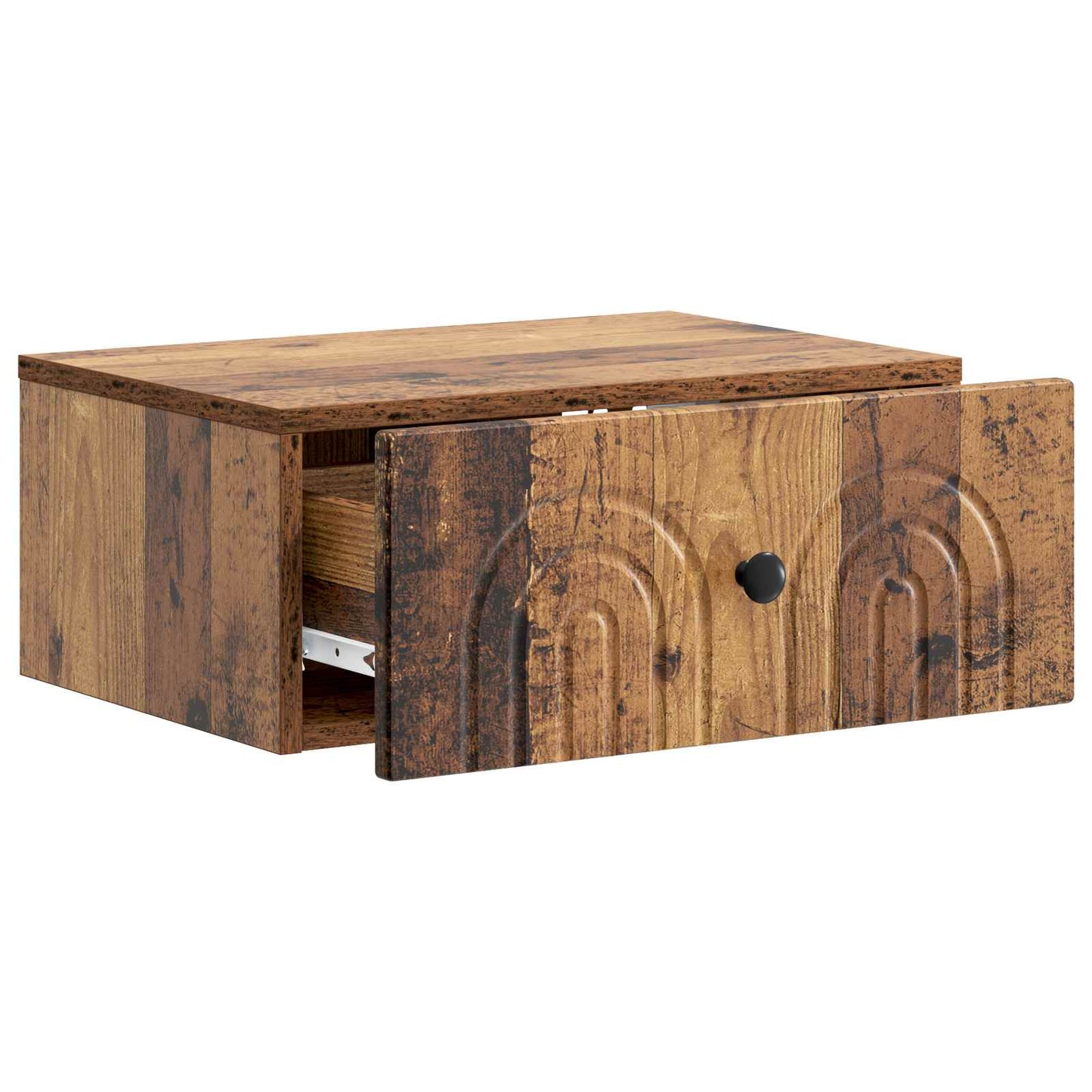 Wall-Mounted Bedside Cabinet 2 pcs Old Wood 49 x 34.5 x 20 cm