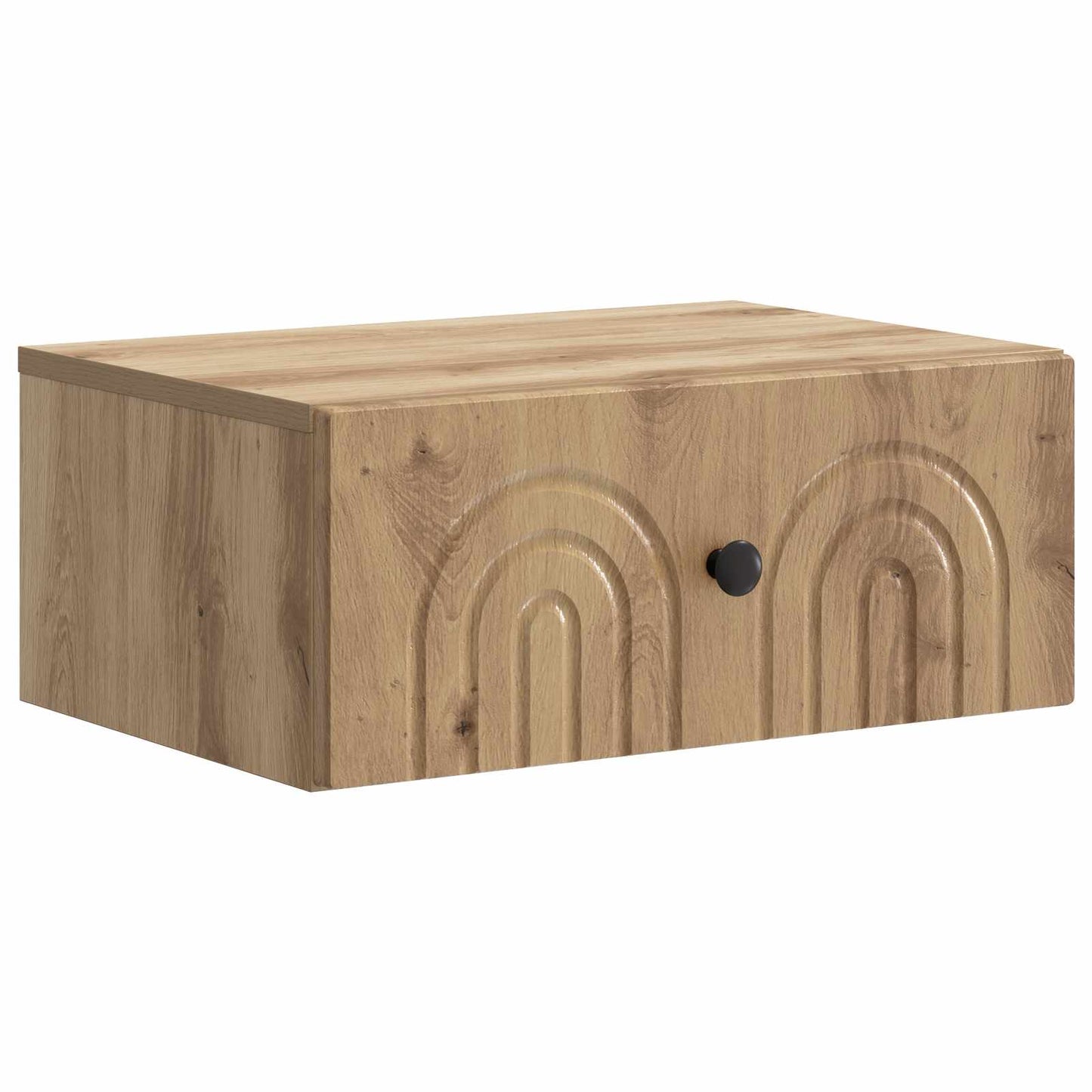 Wall-Mounted Bedside Cabinet Artisan Oak 49 x 34.5 x 20 cm
