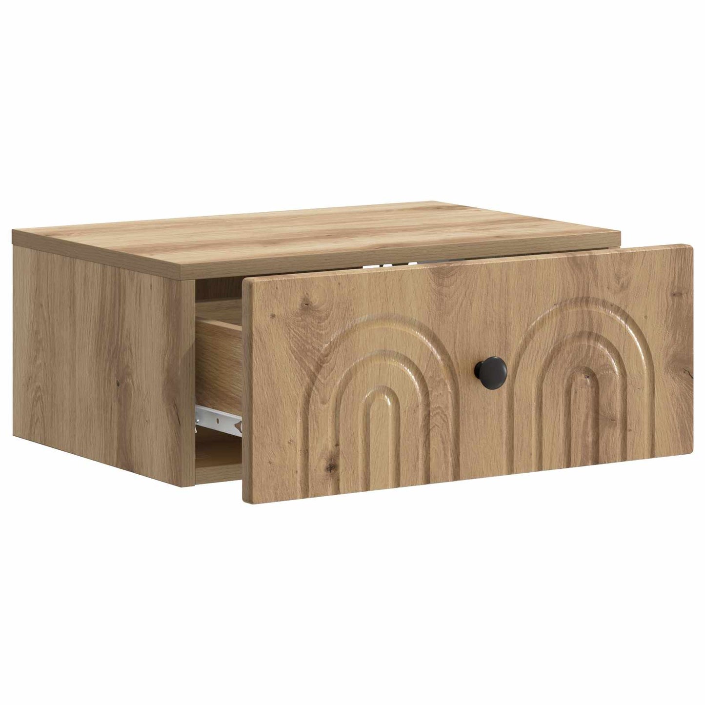 Wall-Mounted Bedside Cabinet Artisan Oak 49 x 34.5 x 20 cm
