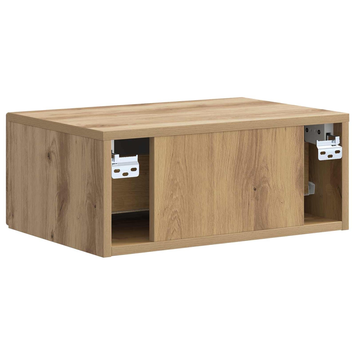 Wall-Mounted Bedside Cabinet Artisan Oak 49 x 34.5 x 20 cm