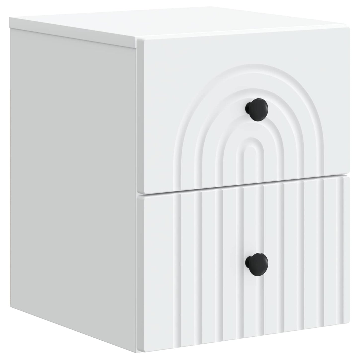 Wall-Mounted Bedside Cabinet White 33 x 34.5 x 40 cm
