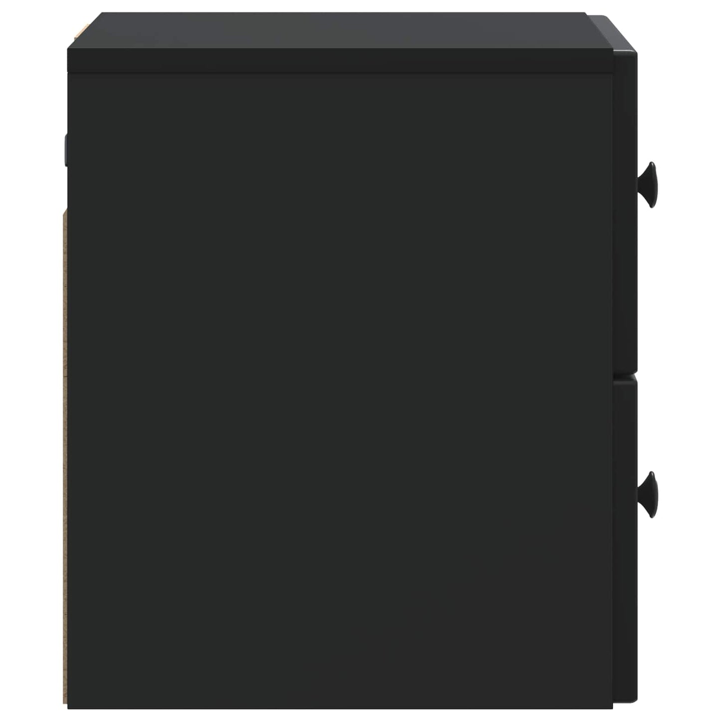 Wall-Mounted Bedside Cabinet 2 pcs Black 33 x 34.5 x 40 cm