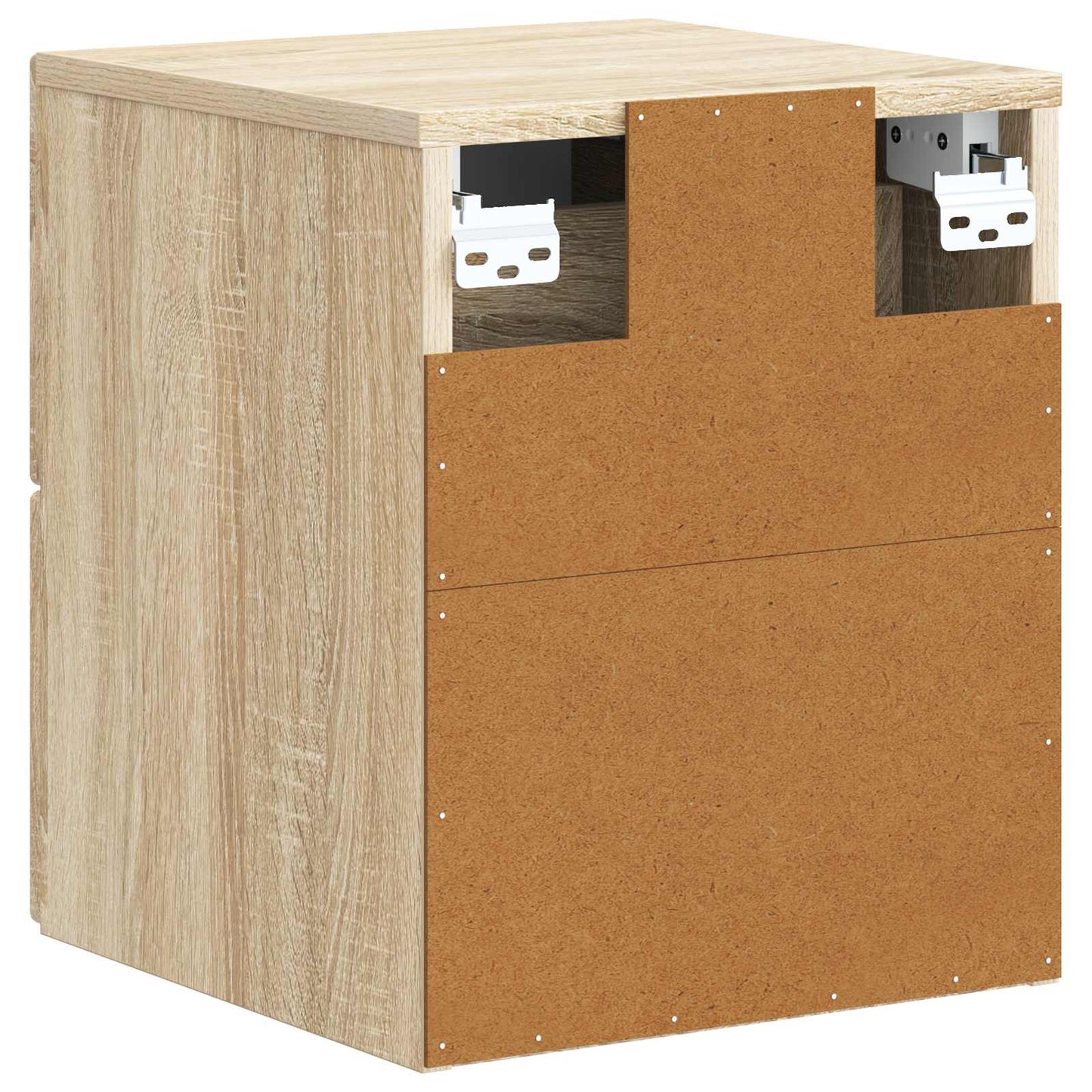 Wall-Mounted Bedside Cabinet Sonoma Oak 33 x 34.5 x 40 cm