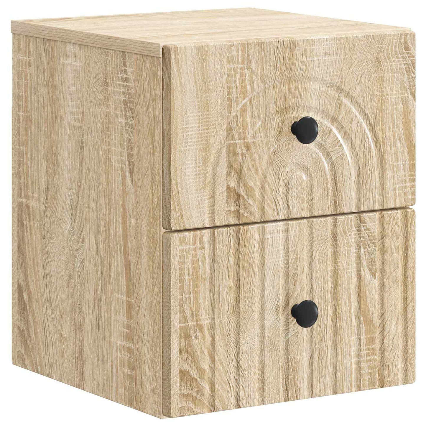 Wall-Mounted Bedside Cabinet 2 pcs Sonoma Oak 33 x 34.5 x 40 cm