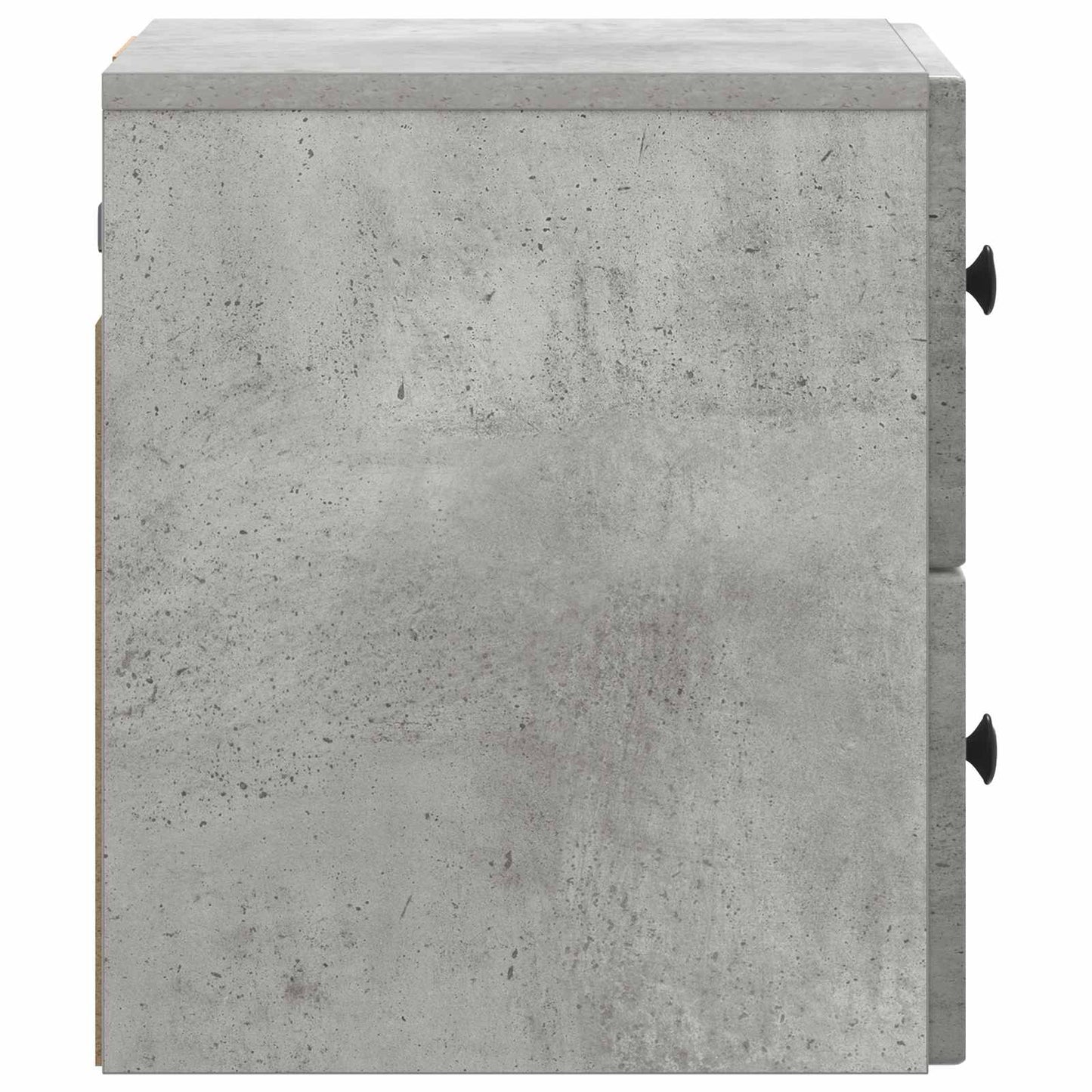 Wall-Mounted Bedside Cabinet Concrete Grey 33 x 34.5 x 40 cm