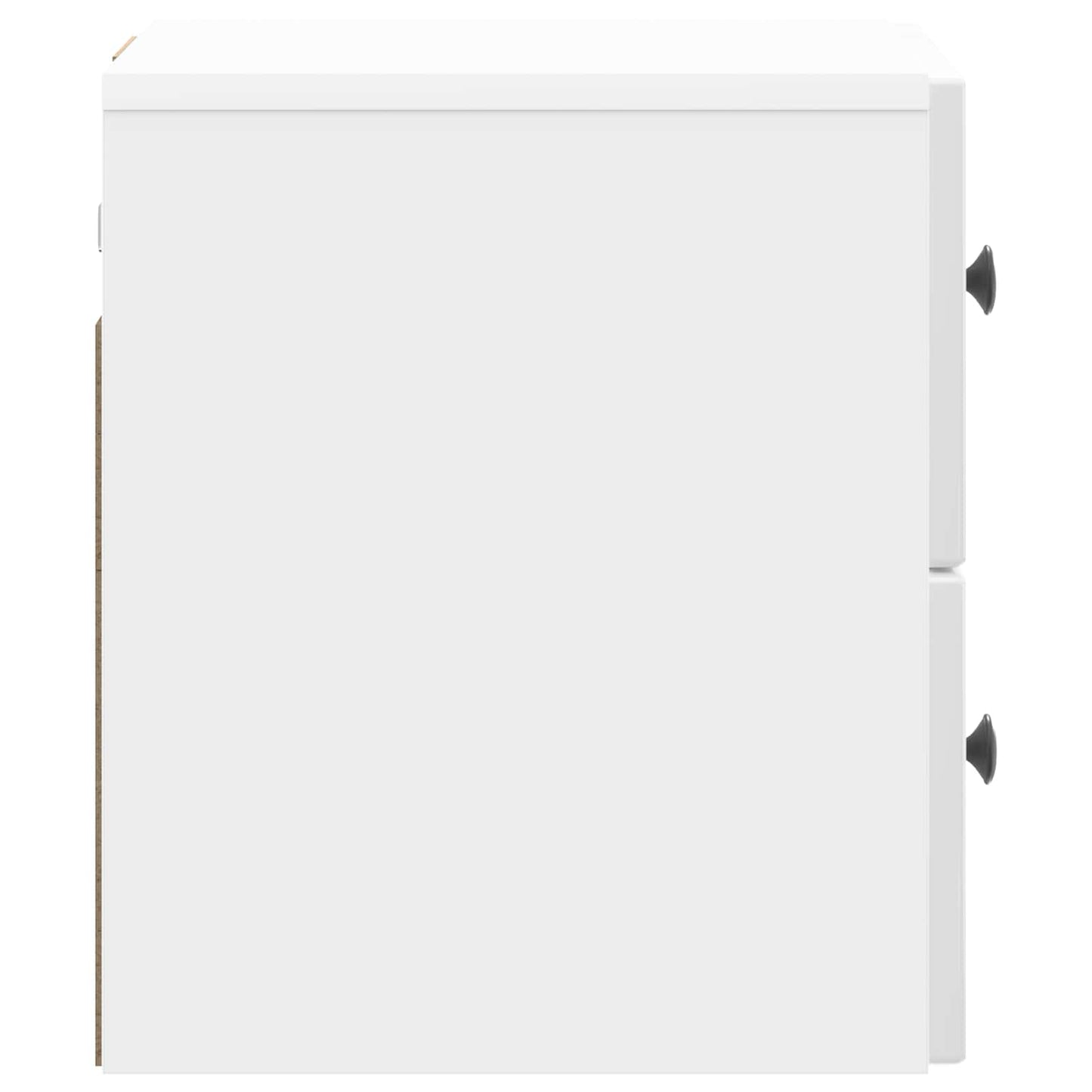 Wall-Mounted Bedside Cabinet 2 pcs High Gloss White