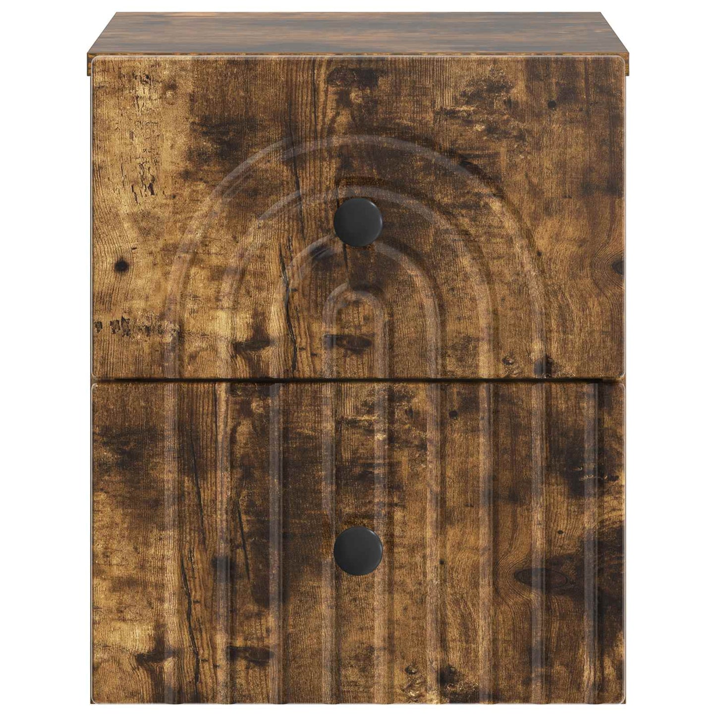 Wall-Mounted Bedside Cabinet Smoked Oak 33 x 34.5 x 40 cm