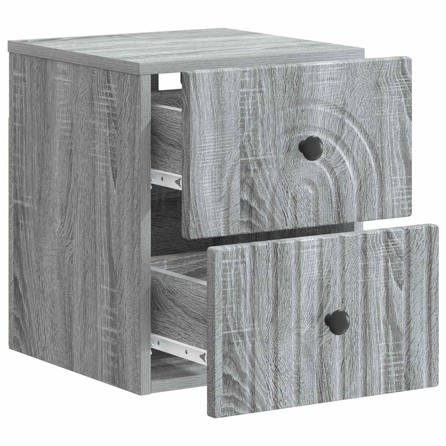 Wall-Mounted Bedside Cabinet Grey Sonoma 33 x 34.5 x 40 cm