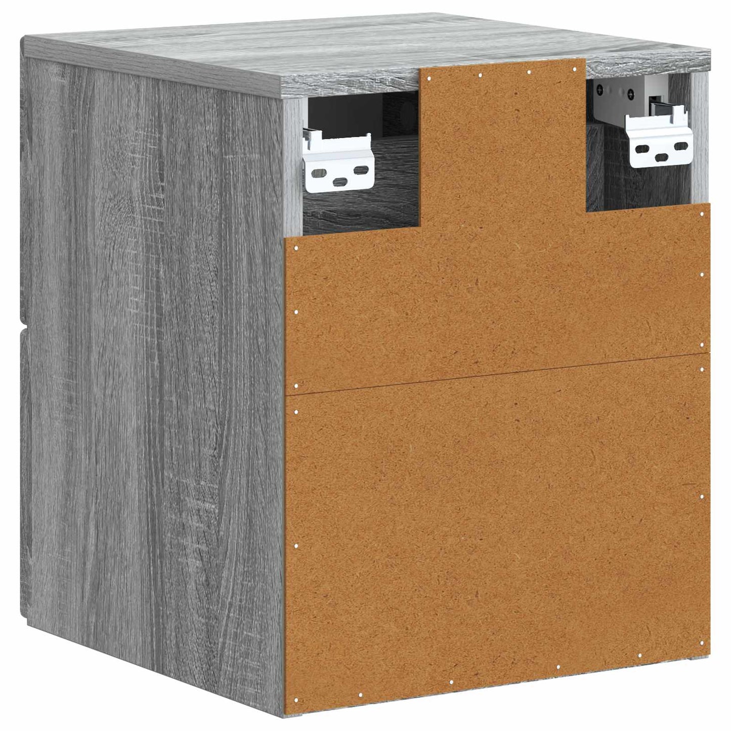 Wall-Mounted Bedside Cabinet Grey Sonoma 33 x 34.5 x 40 cm