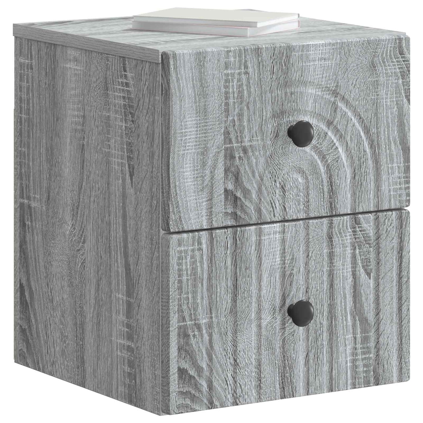 Wall-Mounted Bedside Cabinet Grey Sonoma 33 x 34.5 x 40 cm