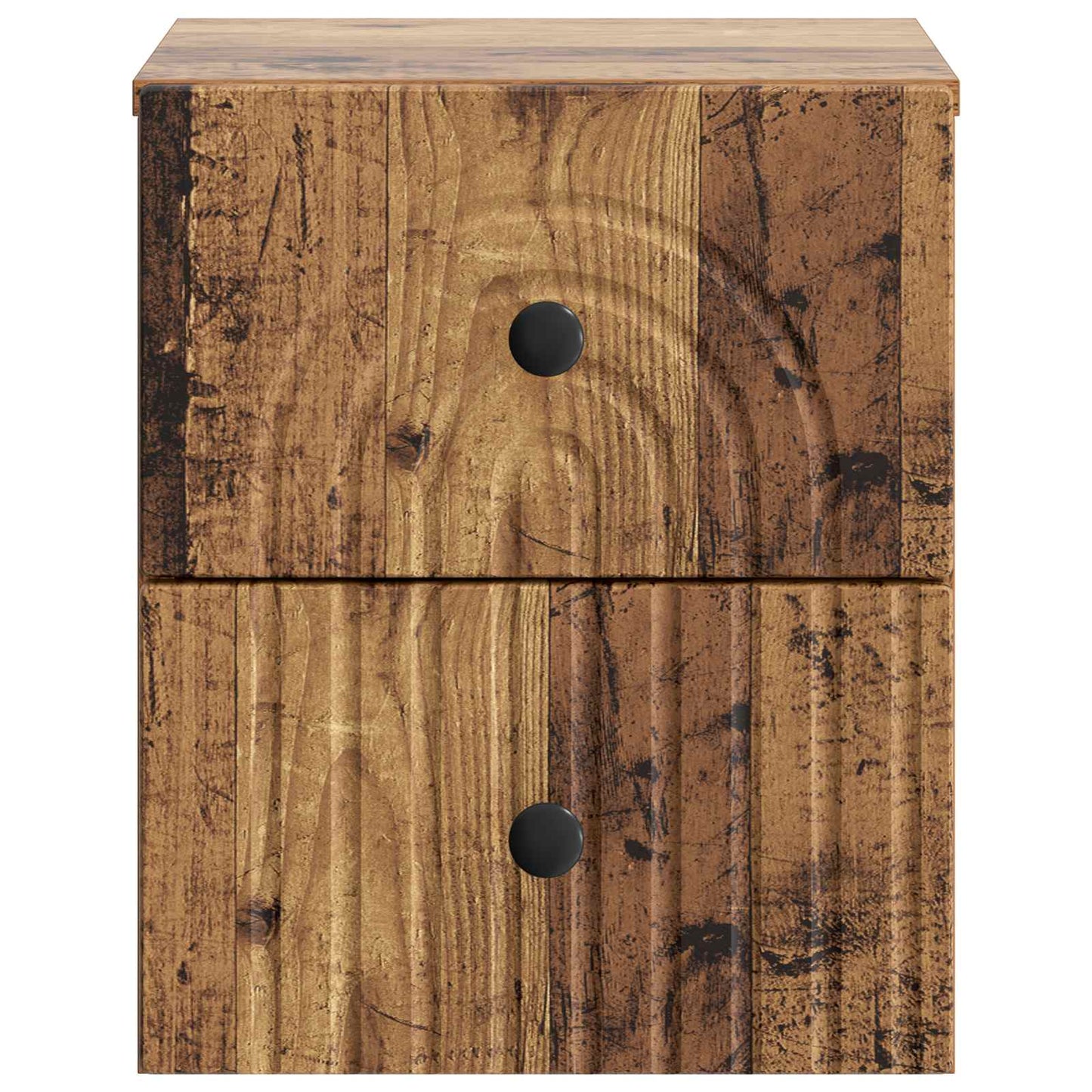 Wall-Mounted Bedside Cabinet 2 pcs Old Wood 33 x 34.5 x 40 cm