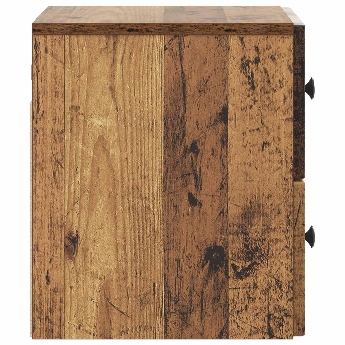 Wall-Mounted Bedside Cabinet 2 pcs Old Wood 33 x 34.5 x 40 cm