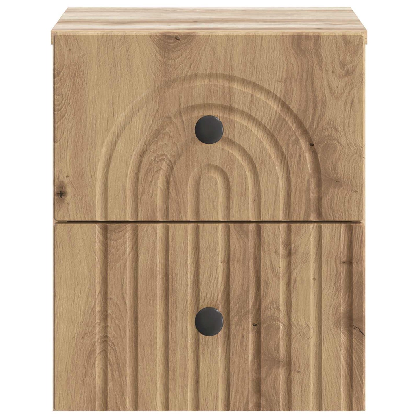 Wall-Mounted Bedside Cabinet Artisan Oak 33 x 34.5 x 40 cm