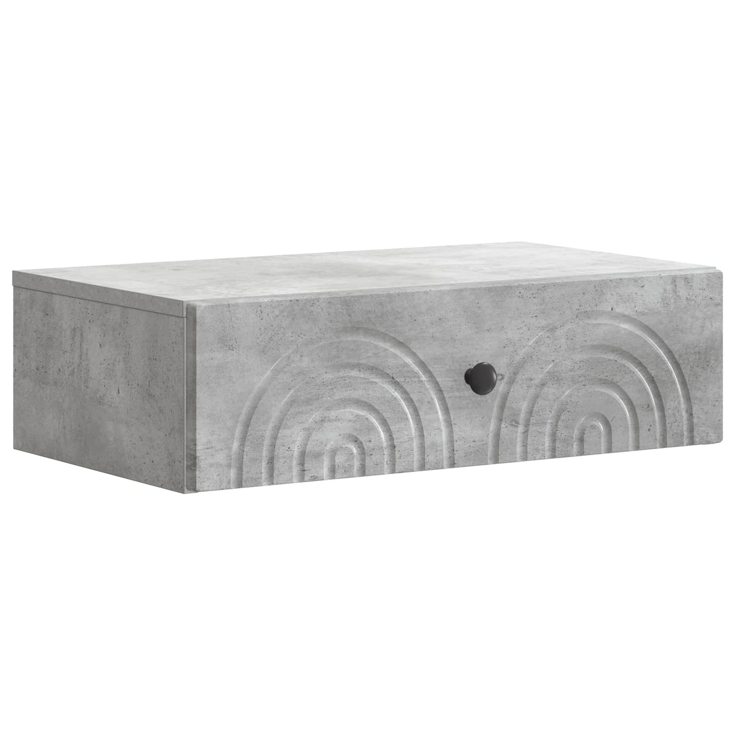 Wall-Mounted Side Table Concrete Grey 59 x 34.5 x 17 cm