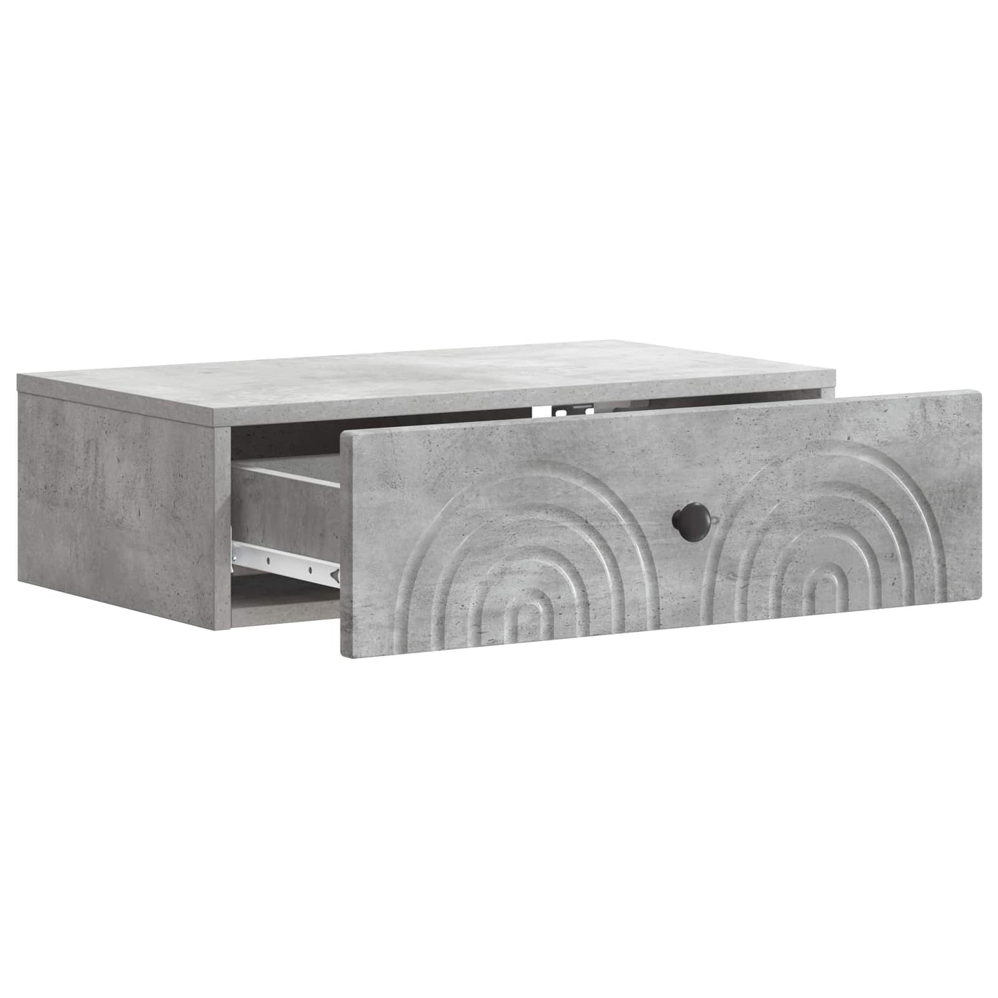 Wall-Mounted Side Table Concrete Grey 59 x 34.5 x 17 cm