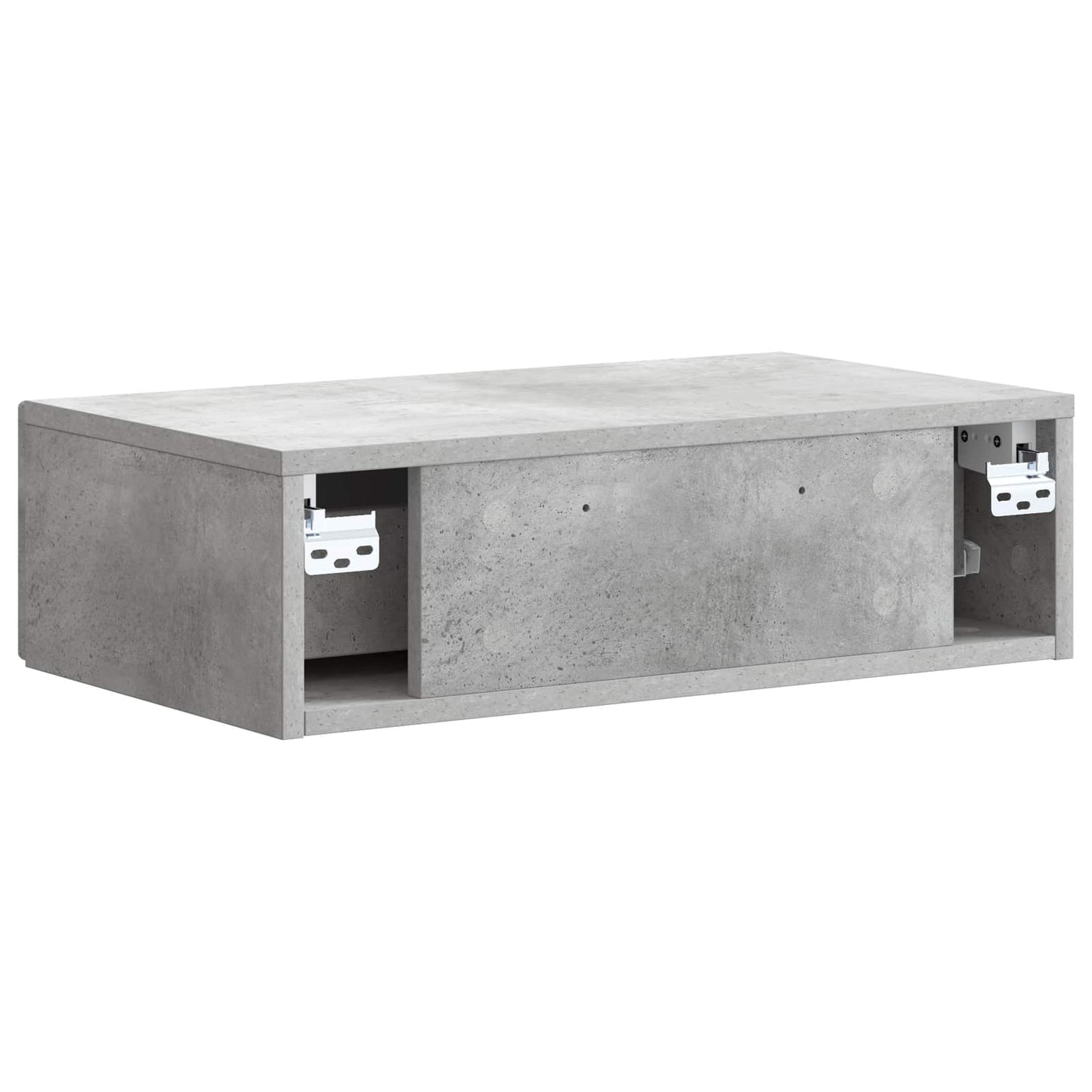 Wall-Mounted Side Table Concrete Grey 59 x 34.5 x 17 cm