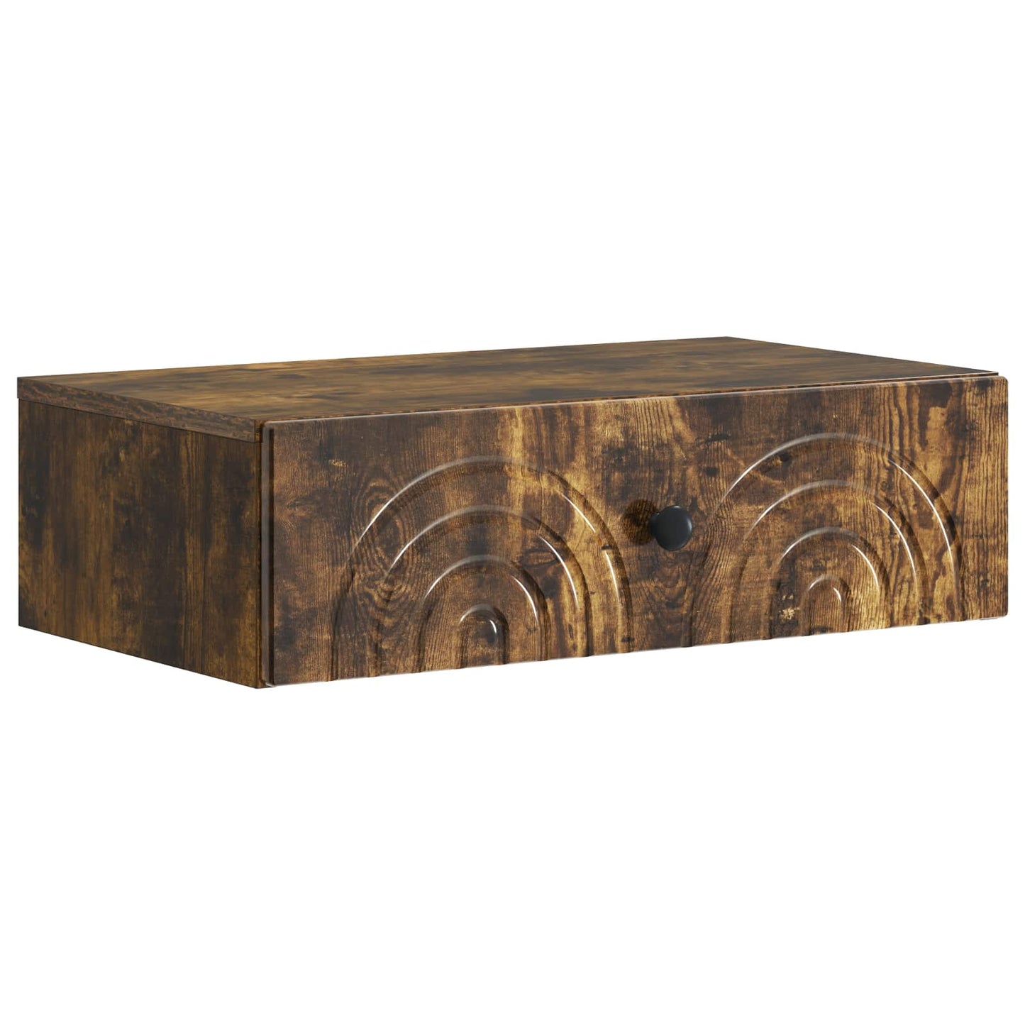 Wall-Mounted Side Table Smoked Oak 59 x 34.5 x 17 cm