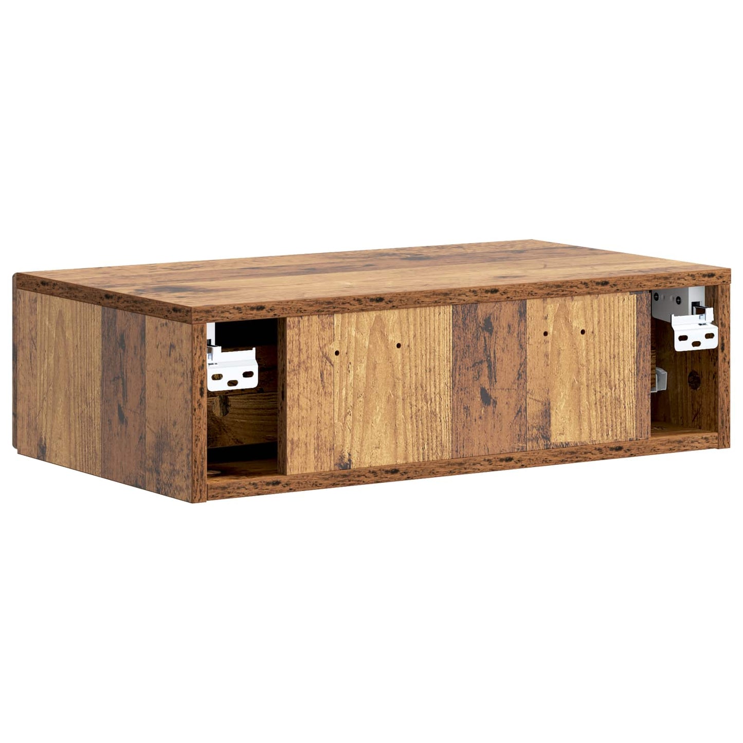 Wall-Mounted Side Table Wall-mounted Old Wood 59 x 34.5 x 17 cm