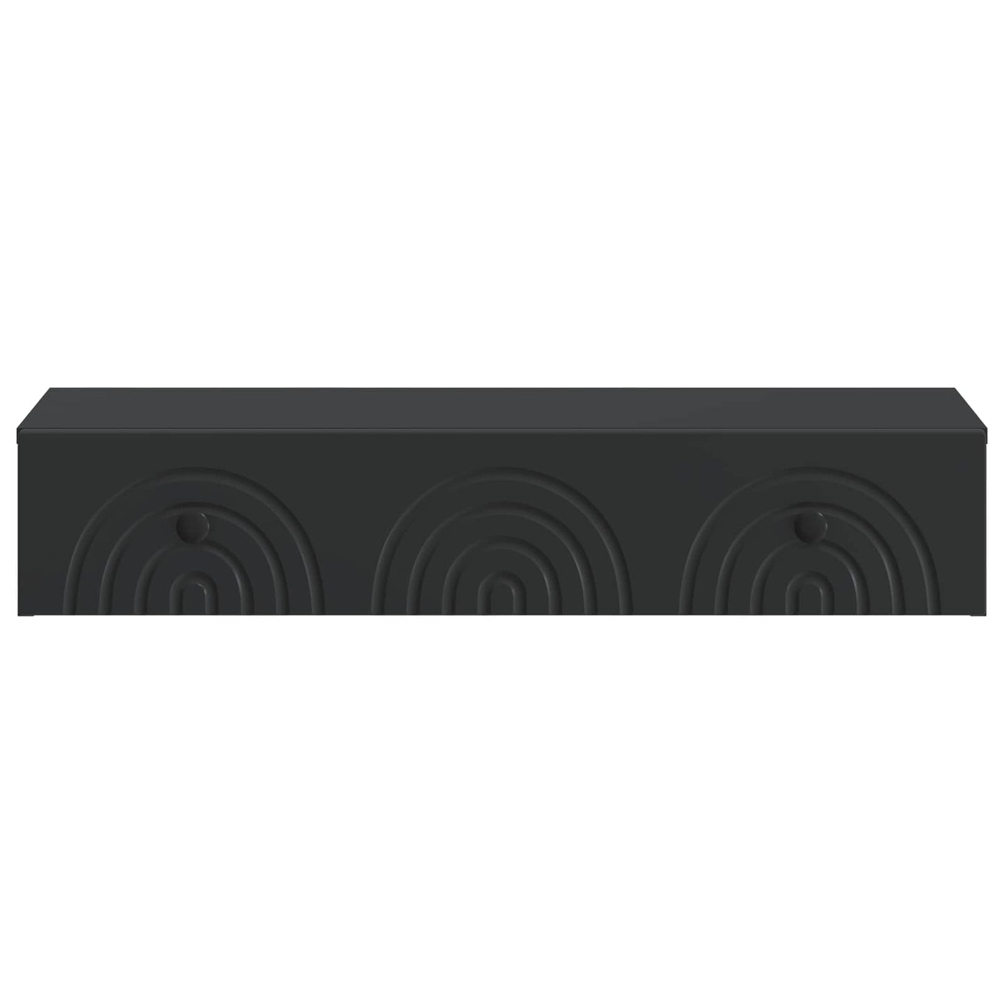 Wall-Mounted Side Table Wall-mounted Black 87.5 x 34.5 x 17 cm