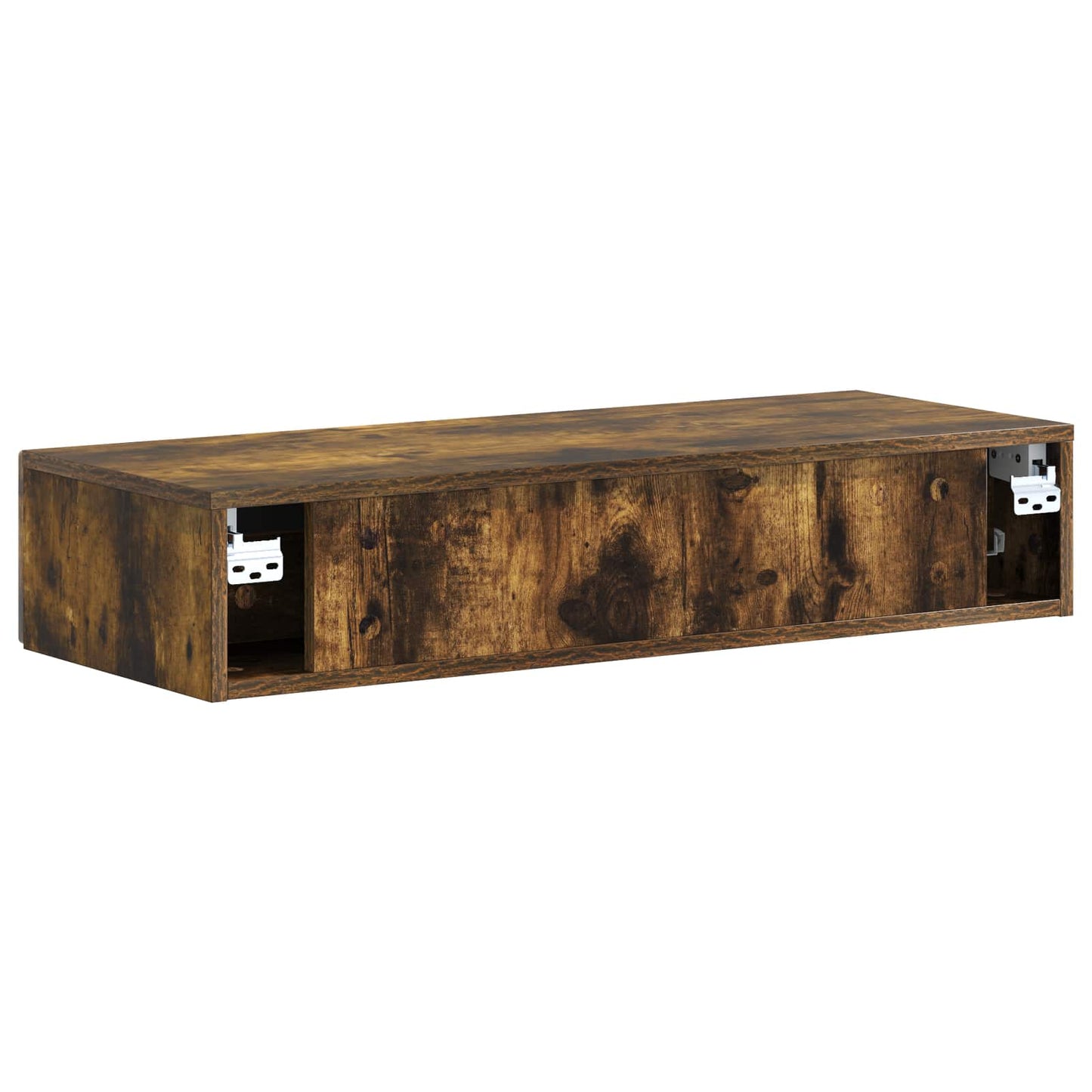 Wall-Mounted Side Table Smoked Oak 87.5 x 34.5 x 17 cm