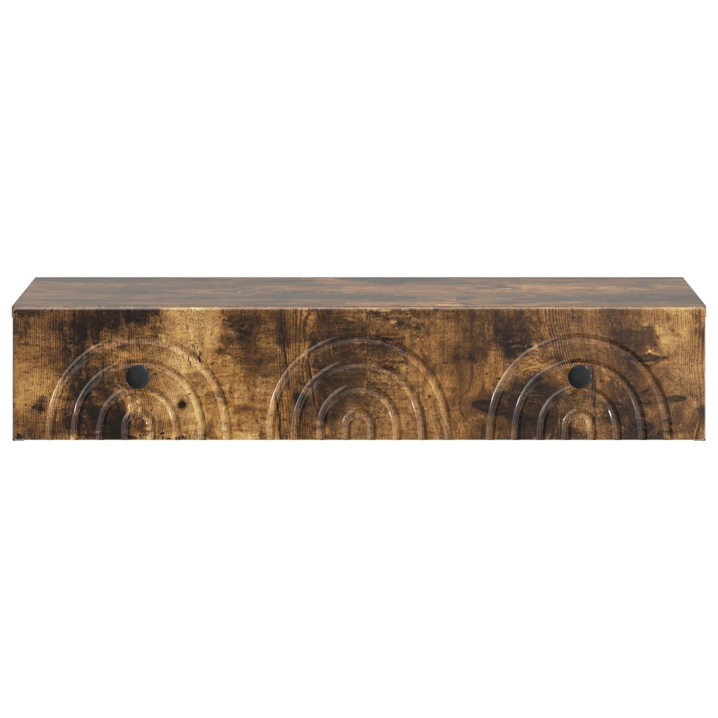 Wall-Mounted Side Table Smoked Oak 87.5 x 34.5 x 17 cm