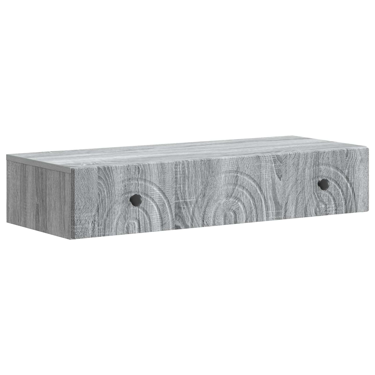 Wall-Mounted Side Table Grey Sonoma 87.5 x 34.5 x 17 cm