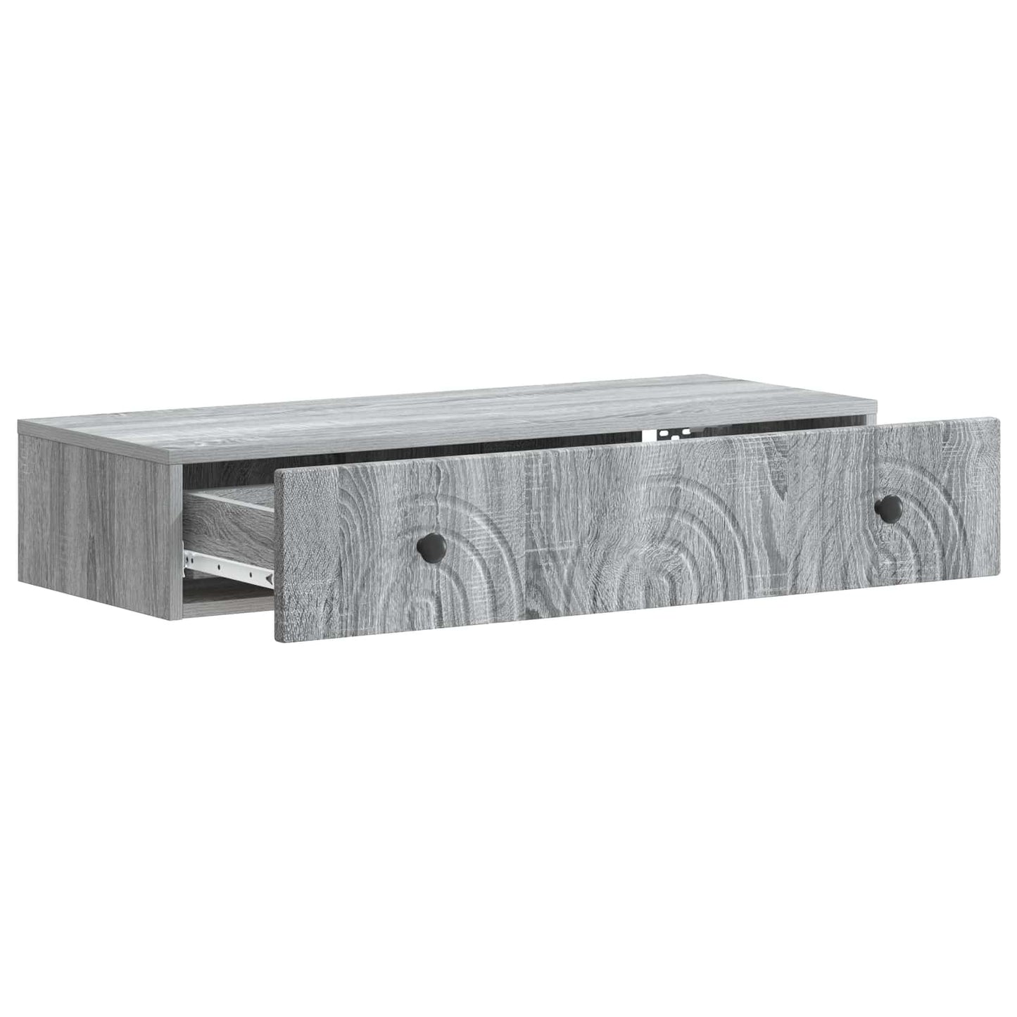 Wall-Mounted Side Table Grey Sonoma 87.5 x 34.5 x 17 cm