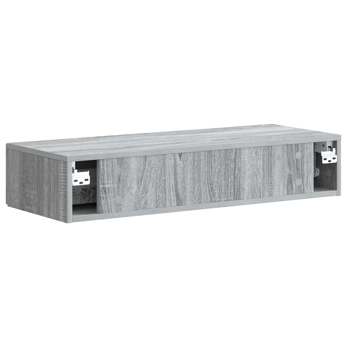 Wall-Mounted Side Table Grey Sonoma 87.5 x 34.5 x 17 cm