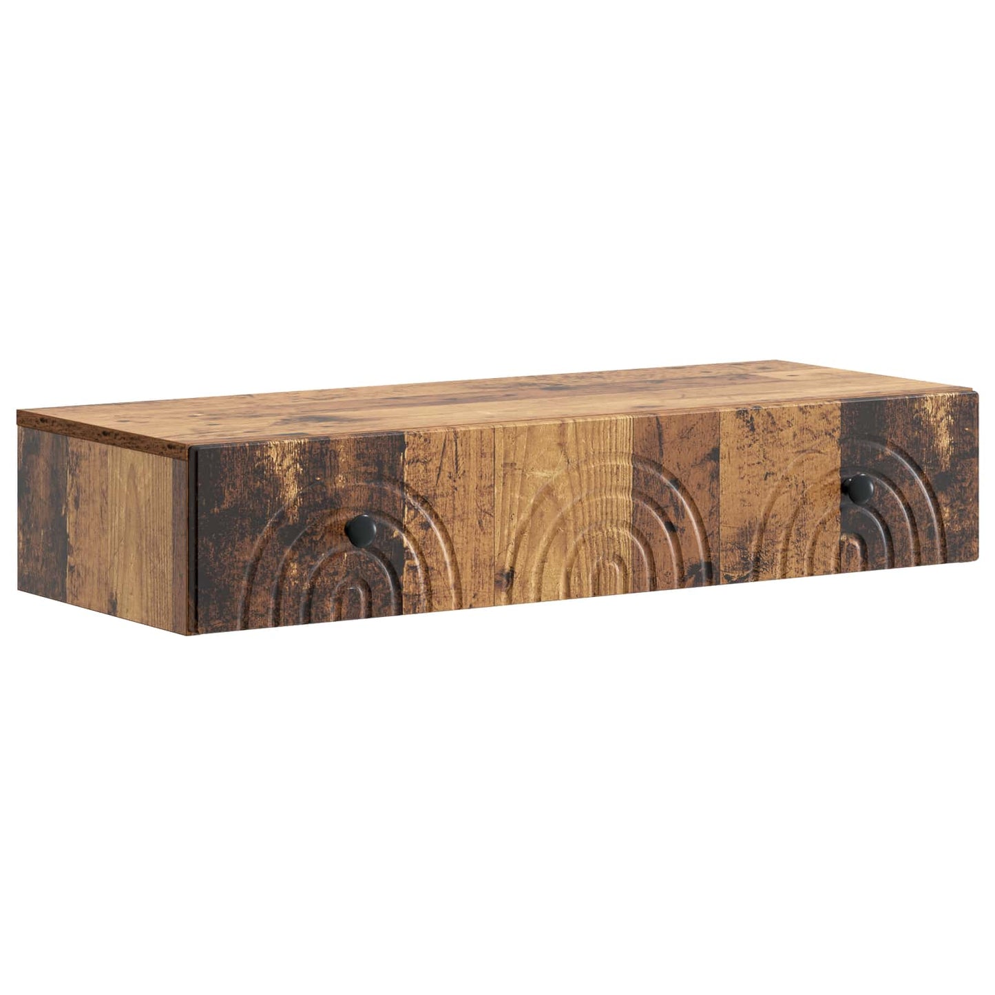 Wall-Mounted Side Table Old Wood 87.5 x 34.5 x 17 cm