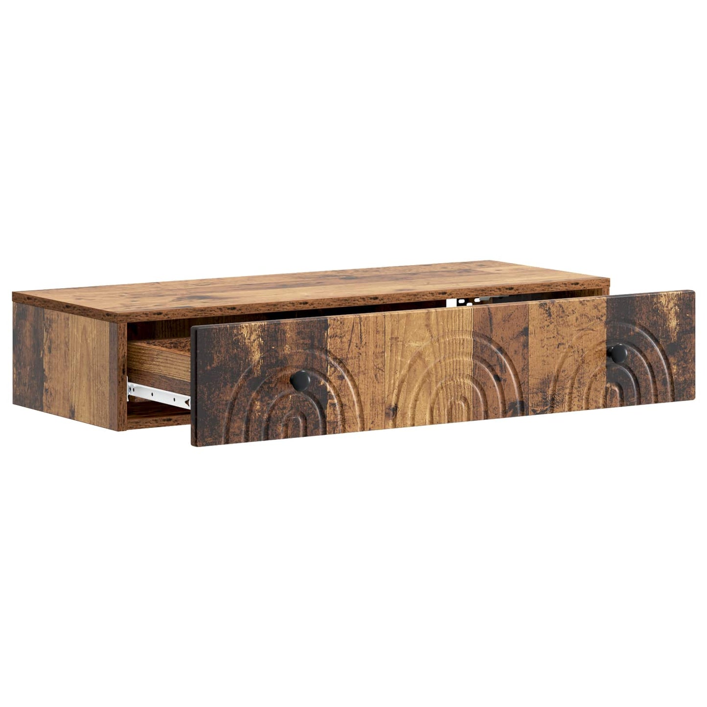 Wall-Mounted Side Table Old Wood 87.5 x 34.5 x 17 cm