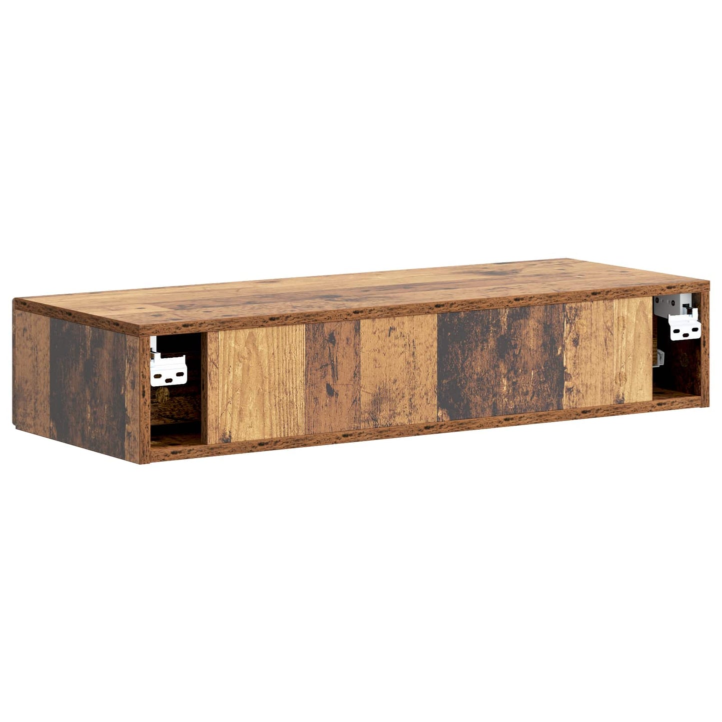 Wall-Mounted Side Table Old Wood 87.5 x 34.5 x 17 cm