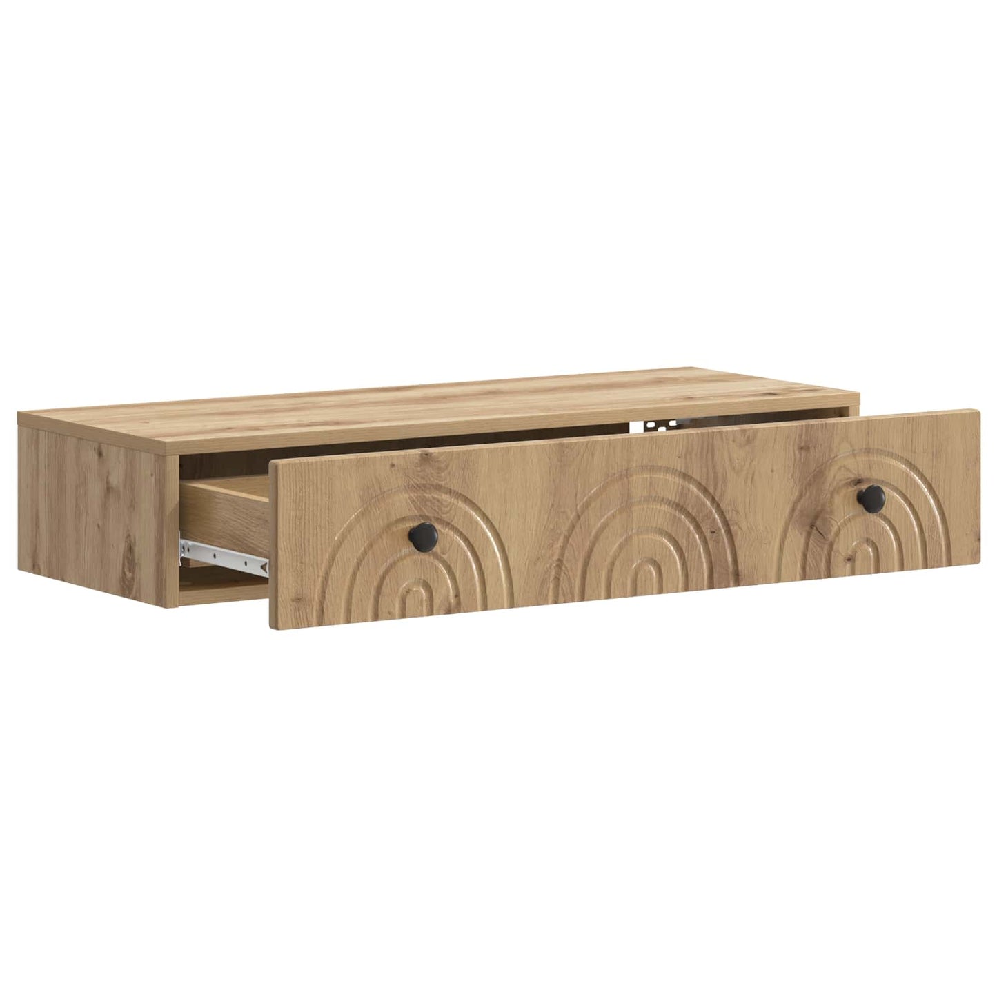 Wall-Mounted Side Table Artisan Oak 87.5 x 34.5 x 17 cm