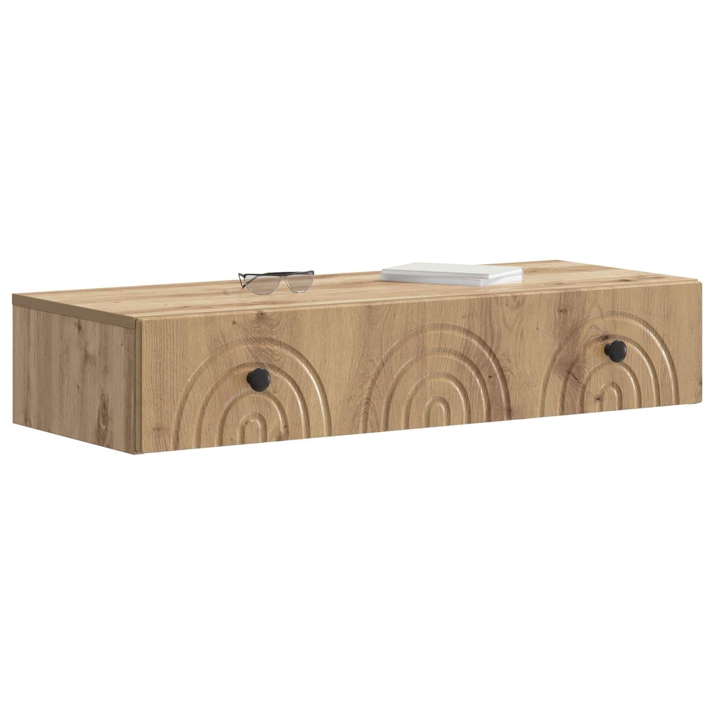 Wall-Mounted Side Table Artisan Oak 87.5 x 34.5 x 17 cm