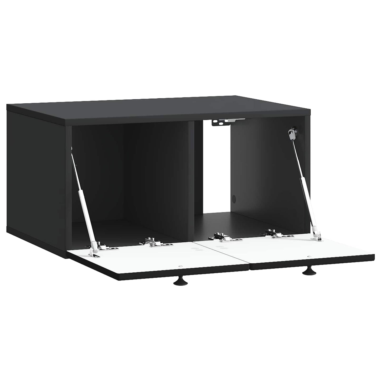 Wall-Mounted TV Cabinet Black 59.5 x 41 x 30 cm Engineered Wood