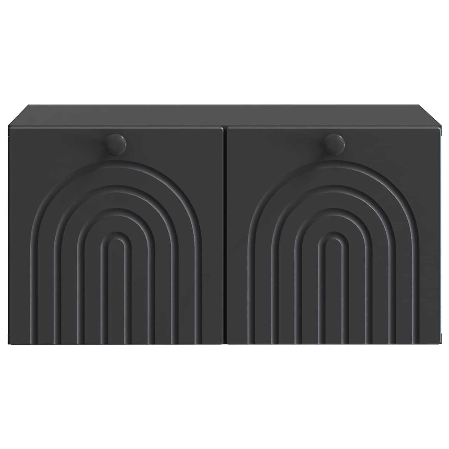 Wall-Mounted TV Cabinet Black 59.5 x 41 x 30 cm Engineered Wood