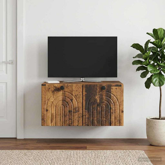 Wall-Mounted TV Cabinet Wall-mounted Old Wood 59.5 x 41 x 30 cm