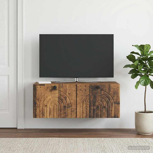 Wall-Mounted TV Cabinet Wall-mounted Old Wood 78.5 x 41 x 30 cm