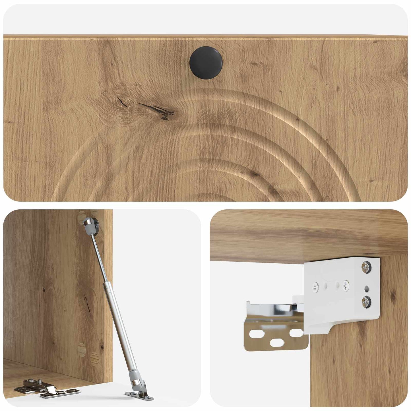 Wall-Mounted TV Cabinet 78.5 x 41 x 30 cm Artisan Oak