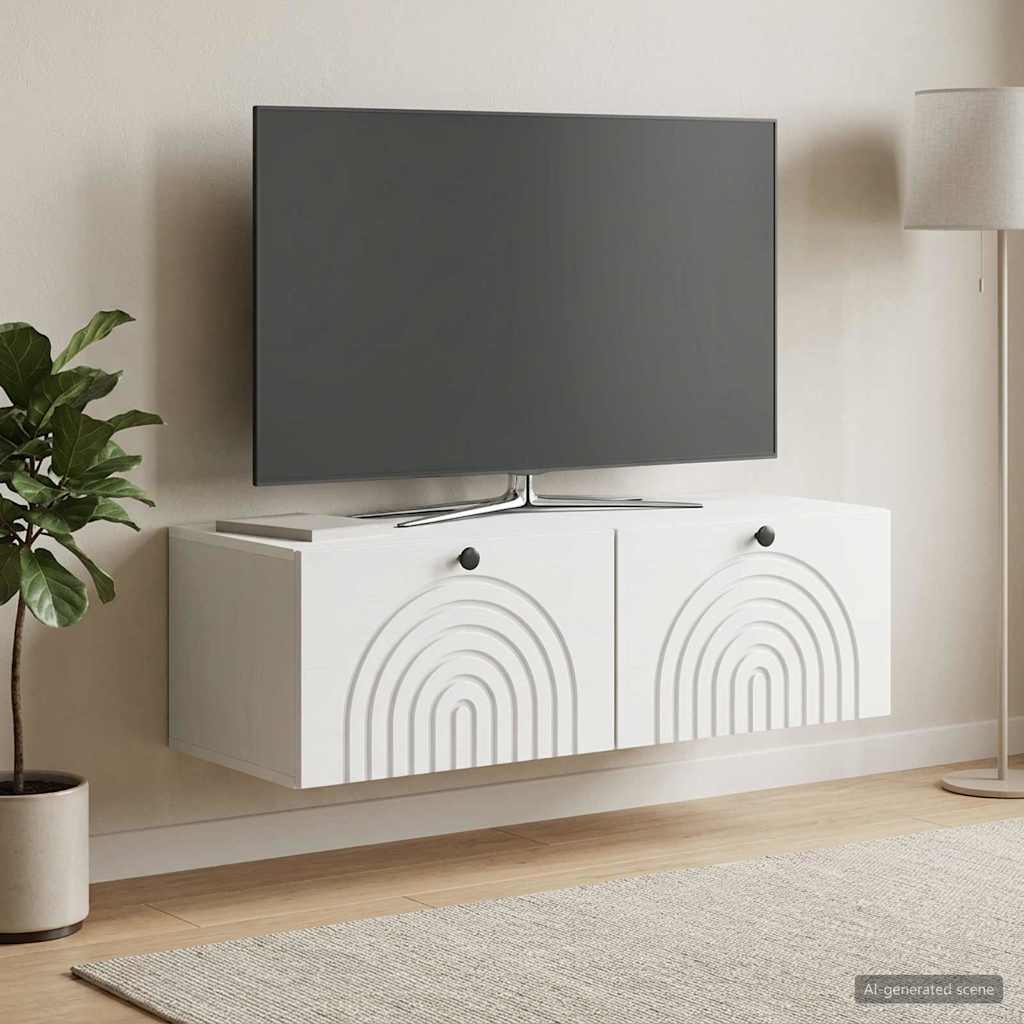 Wall-Mounted TV Cabinet 99 x 41 x 30 cm White
