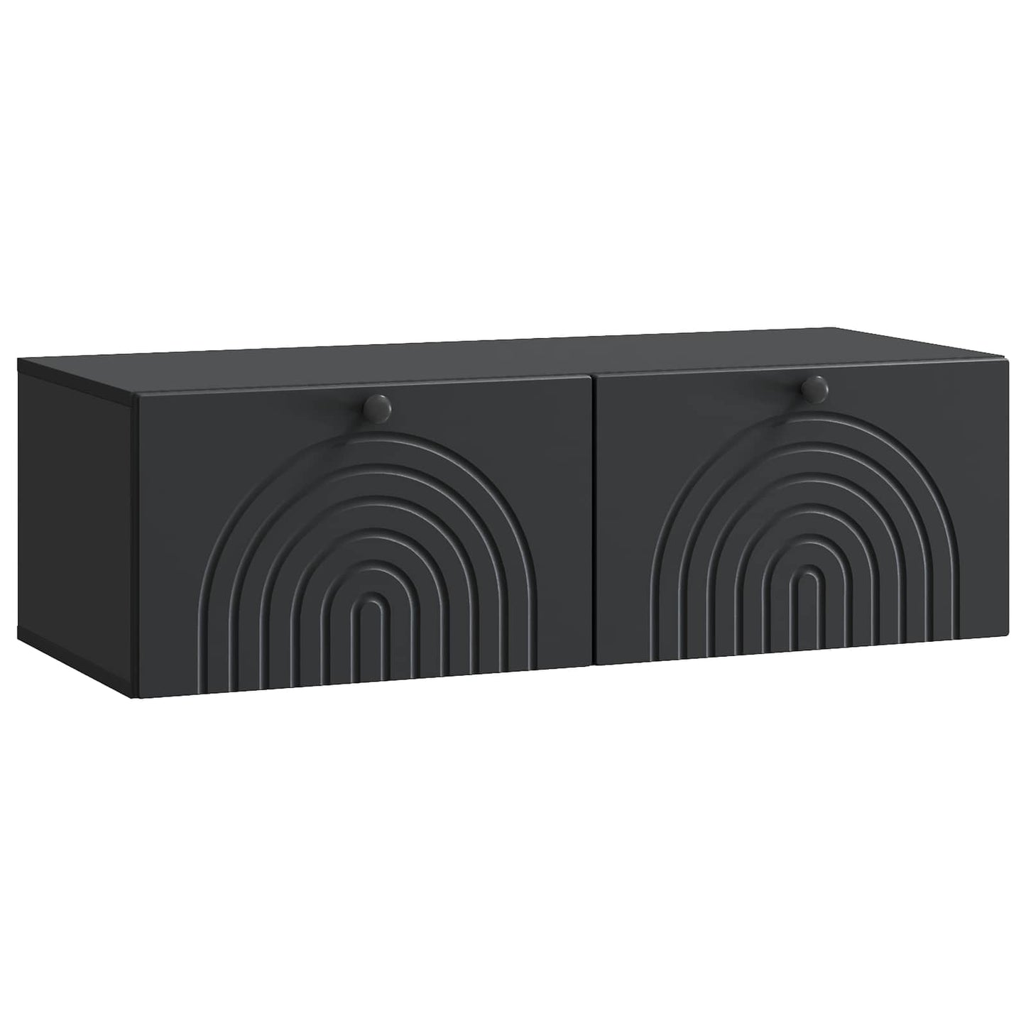 Wall-Mounted TV Cabinet Black 99 x 41 x 30 cm Engineered Wood