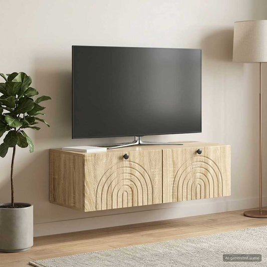 Wall-Mounted TV Cabinet Wall-mounted Sonoma Oak 98 x 41 x 30 cm