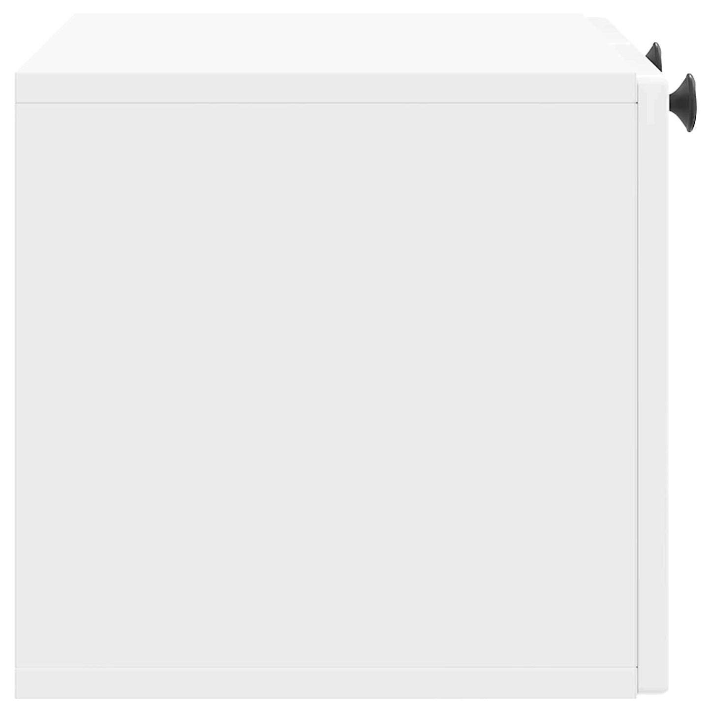 Wall-Mounted TV Cabinet High Gloss White 59.5 x 31 x 30 cm