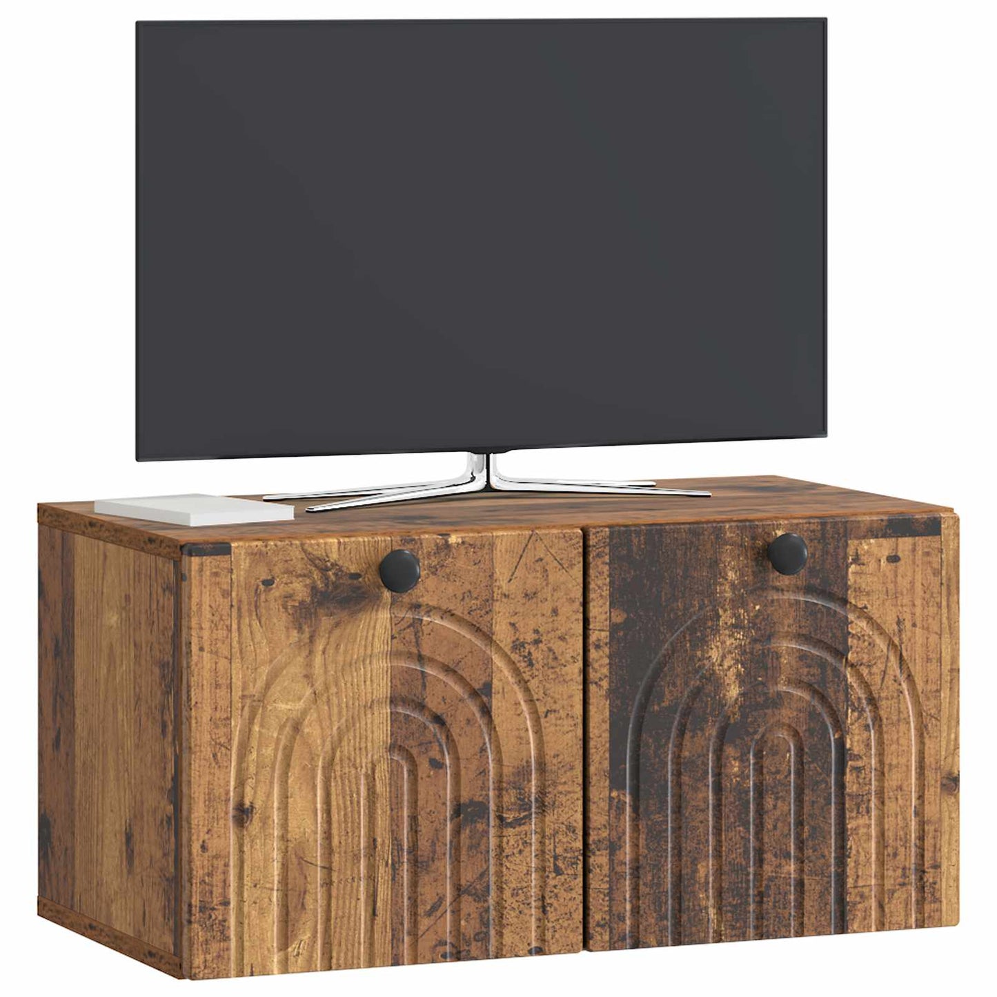 Wall-Mounted TV Cabinet Wall-mounted Old Wood 59.5 x 31 x 30 cm