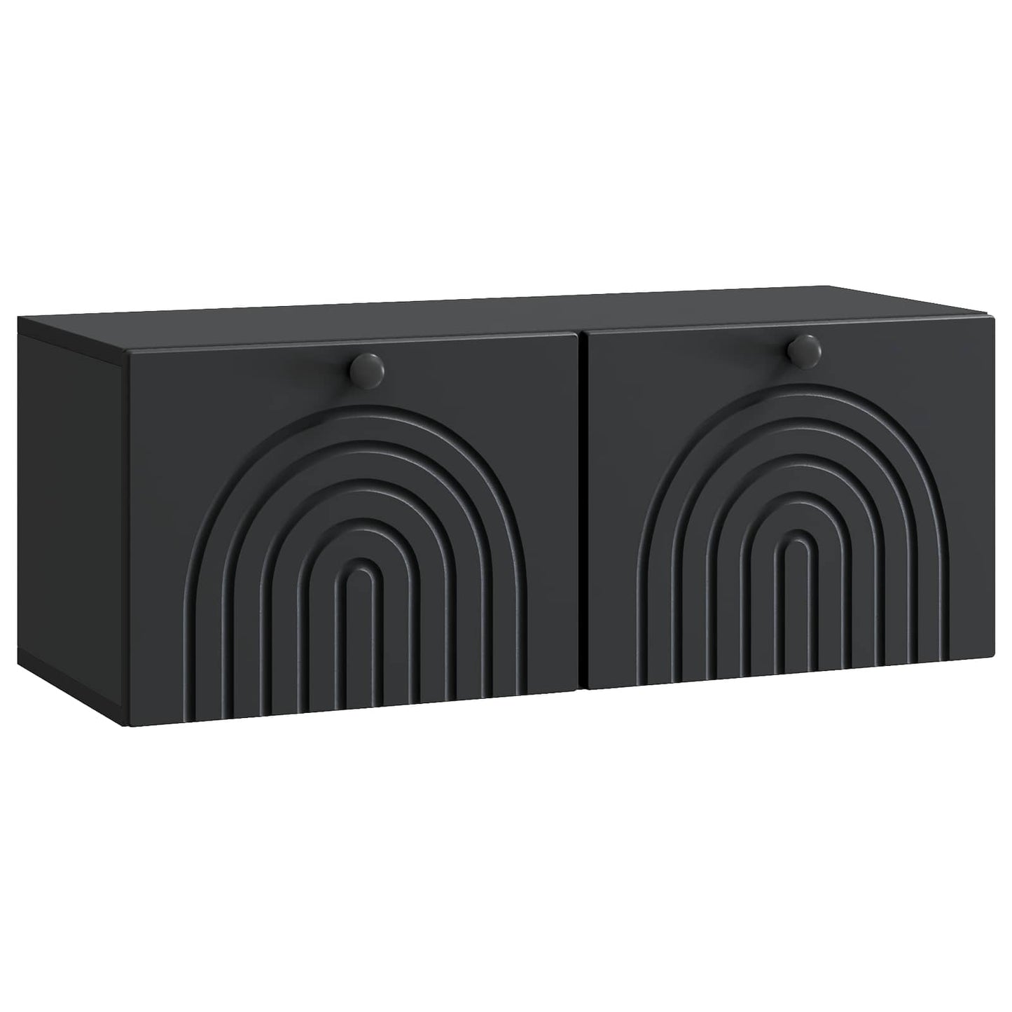Wall-Mounted TV Cabinet Black 78.5 x 31 x 30 cm Engineered Wood