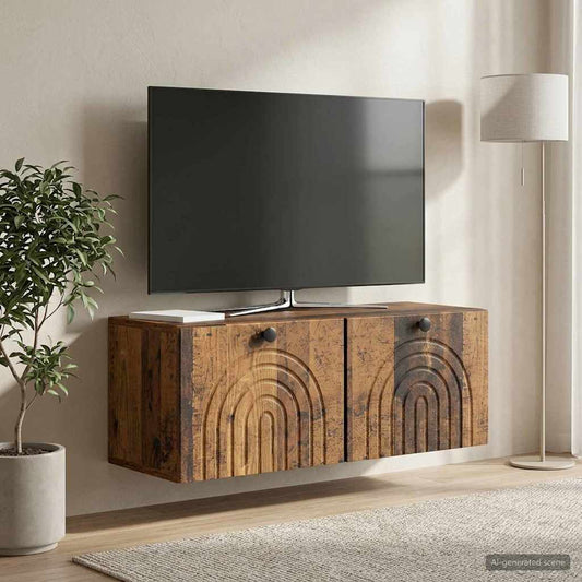 Wall-Mounted TV Cabinet Wall-mounted Old Wood 78.5 x 31 x 30 cm