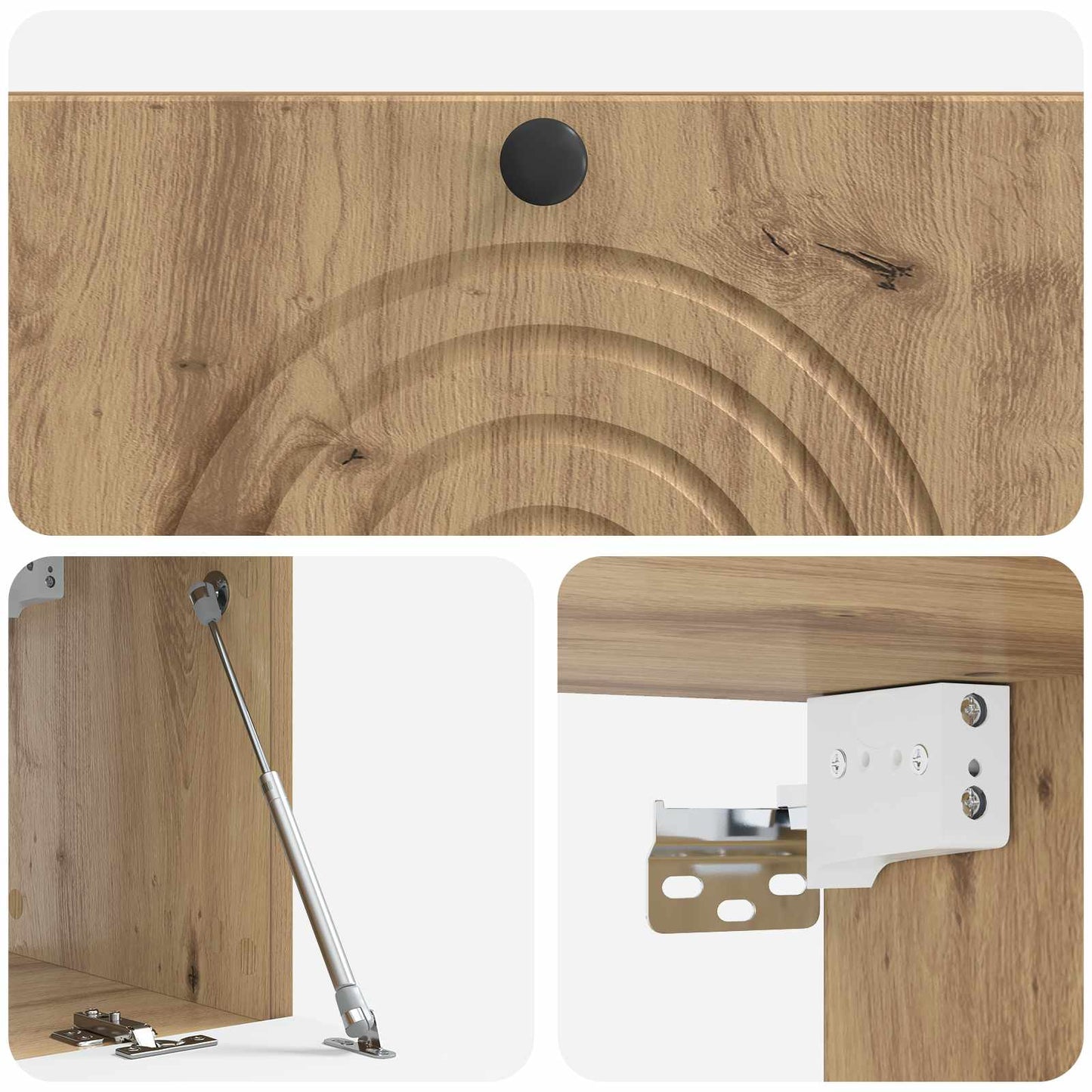 Wall-Mounted TV Cabinet 78.5 x 31 x 30 cm Artisan Oak