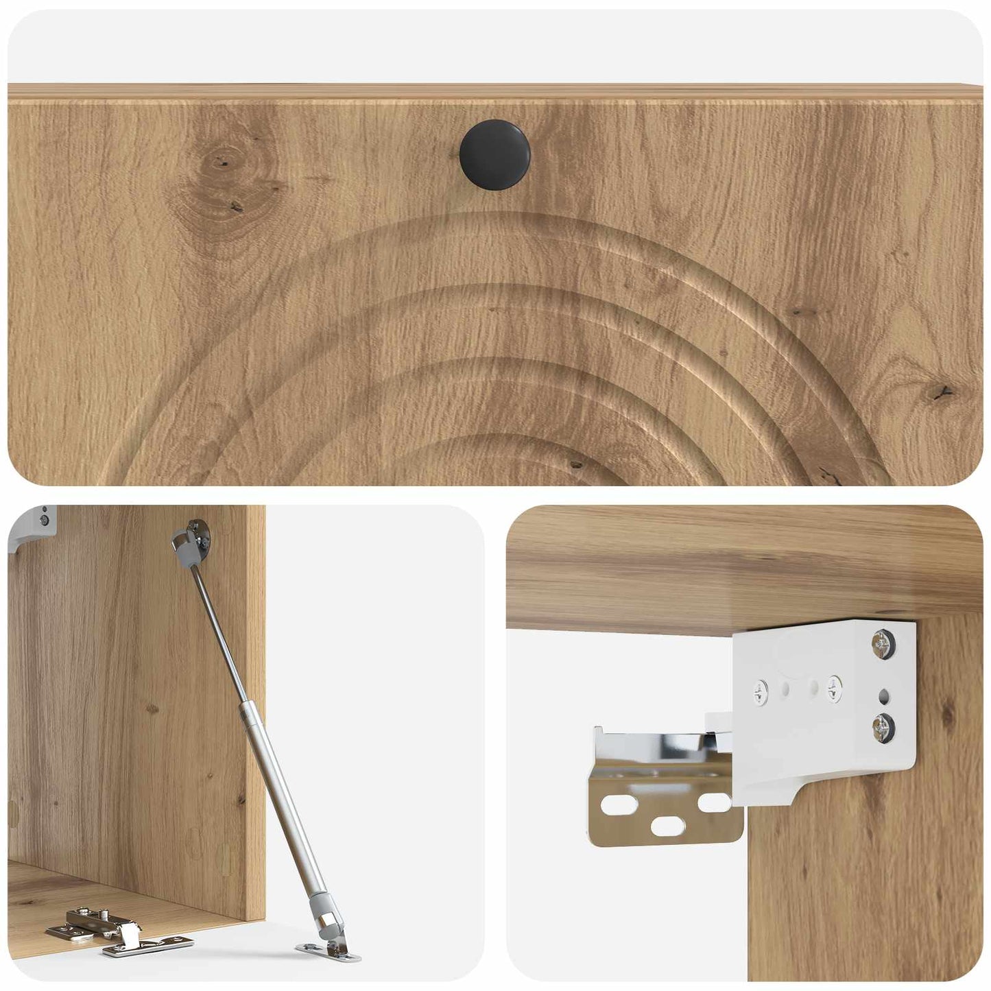 Wall-Mounted TV Cabinet 98 x 31 x 30 cm Artisan Oak
