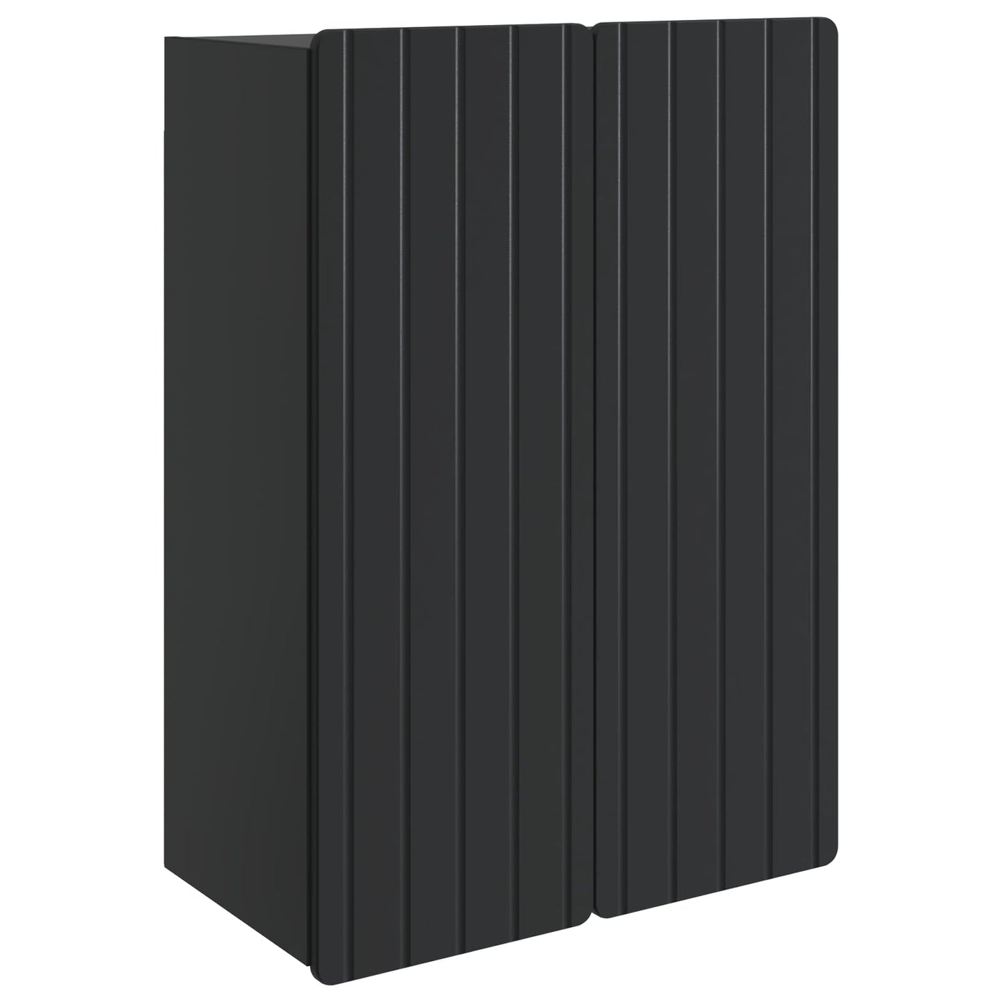 Wall-Mounted Cabinet Black 66 x 34.5 x 92 cm Engineered Wood